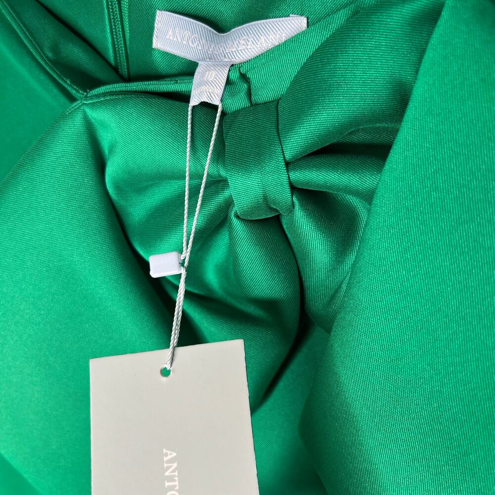 Antonio Melani Green Bow Mini Skirt Size 10 - Picture 3 of 8